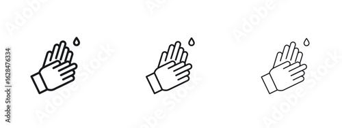 Handwashing icon vector design template simple and clean