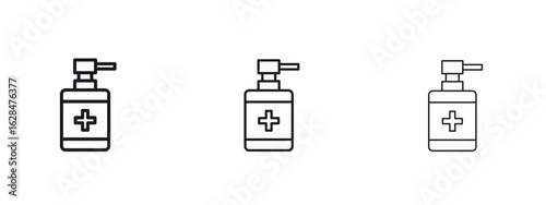 Hand sanitizer icon vector design template simple and clean