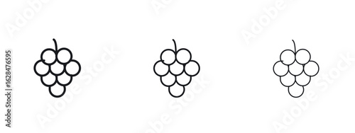 Grapes icon vector design template simple and clean