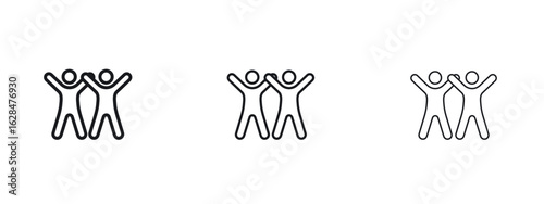 Friends icon vector design template simple and clean
