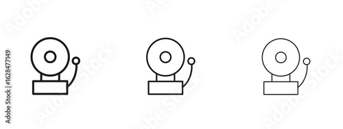 Fire alarm icon vector design template simple and clean