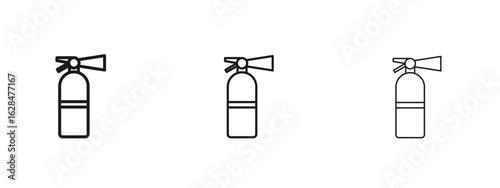 Fire extinguisher icon vector design template simple and clean