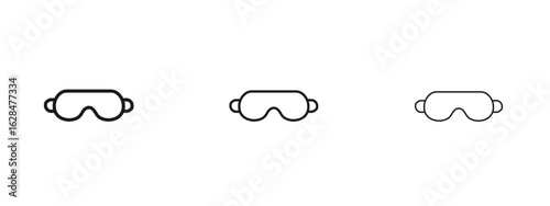 Eye mask icon vector design template simple and clean