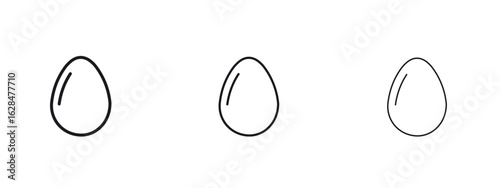 Egg icon vector design template simple and clean