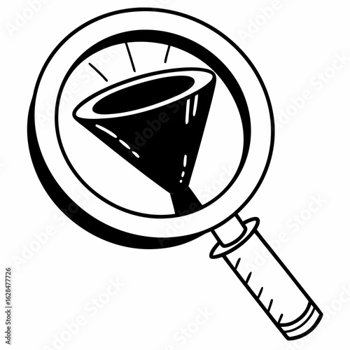 magnifying glass with a hole