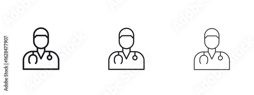Doctor icon vector design template simple and clean
