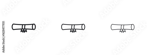 Diploma icon vector design template simple and clean