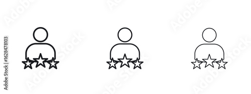Customer satisfaction icon vector design template simple and clean