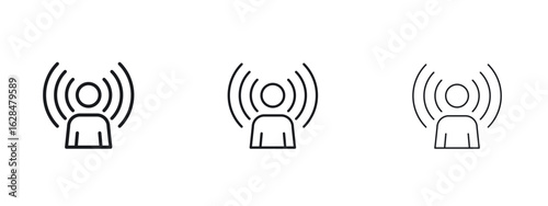 Brand awareness icon vector design template simple and clean