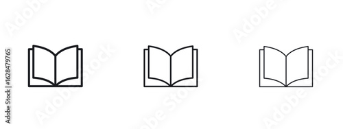Book icon vector design template simple and clean