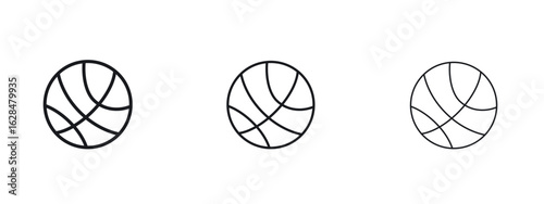 Basketball icon vector design template simple and clean