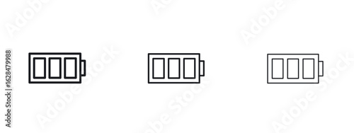 Battery icon vector design template simple and clean
