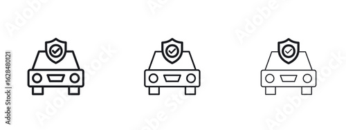 Auto insurance icon vector design template simple and clean