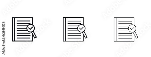 Audit report icon vector design template simple and clean