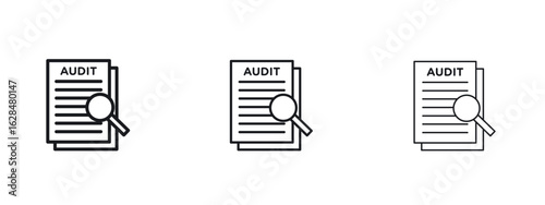 Audit icon vector design template simple and clean