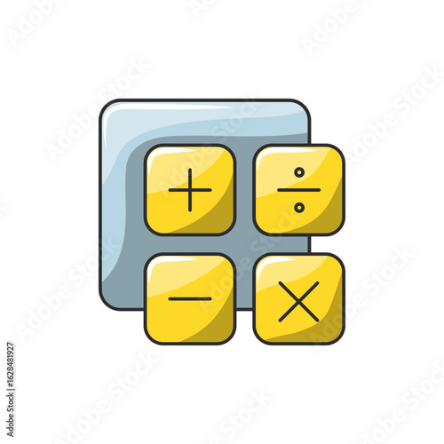 Convolution Kernel Icon, CNN Filter Matrix 3x3 Vector