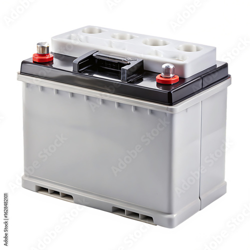 Car Battery Isolated On White Background