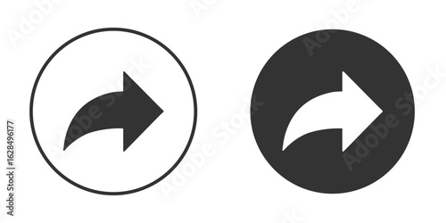 Share icon in black solid flat silhouette designs