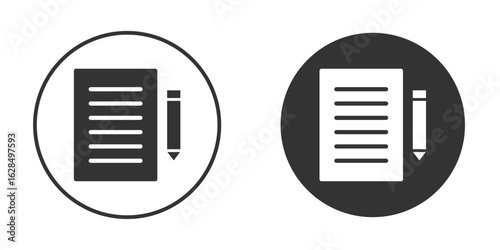 Register icon in black solid flat silhouette designs