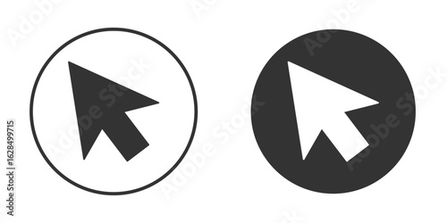 Mouse icon in black solid flat silhouette designs