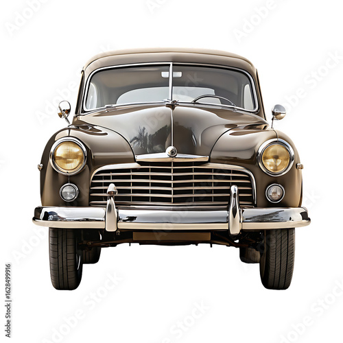 Vintage Car Isolated On White Background