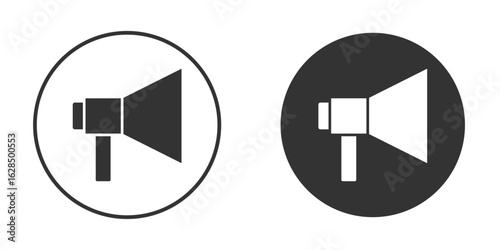 Loud Speaker icon in black solid flat silhouette designs