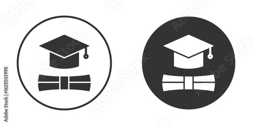 Degree icon in black solid flat silhouette designs