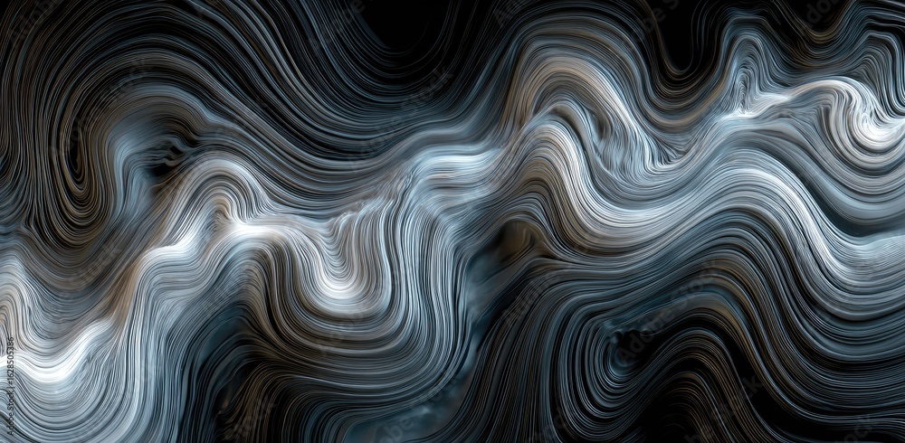 Abstract swirling patterns of light and dark colors Abstract swirling patterns of light and dark colors