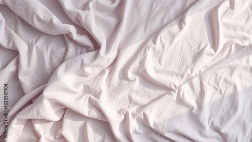 Softly lit pink fabric arranged in a calming pattern of gentle folds creating a peaceful background image