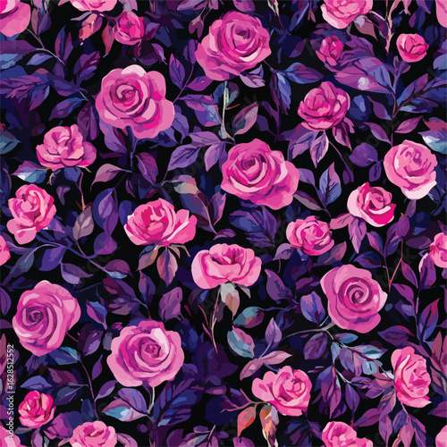 Floral Motif Ornament Seamless Pattern