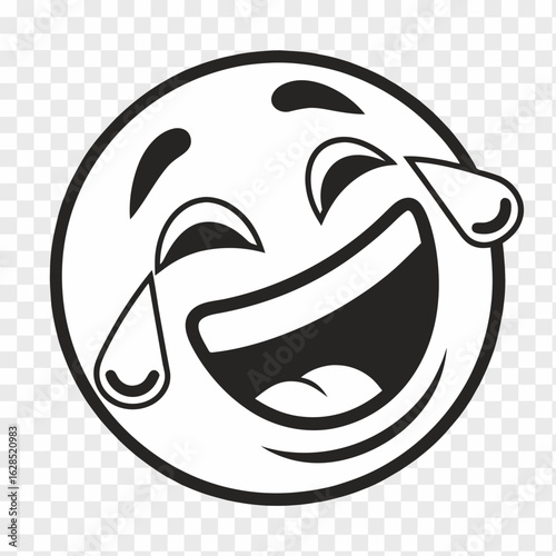 vector illustration of an Laughing Emoji Variant