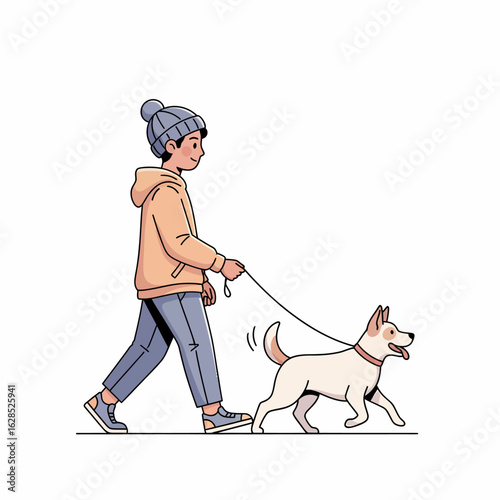 man and dog