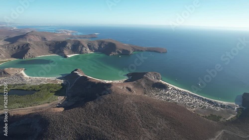 Drone Footage of Playa Balandra – The Iconic Beach of La Paz Baja California Sur, Mexico