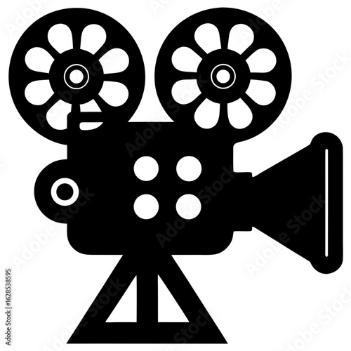Vintage Film Projector Silhouette cinema movie