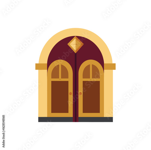 church window vector illustration