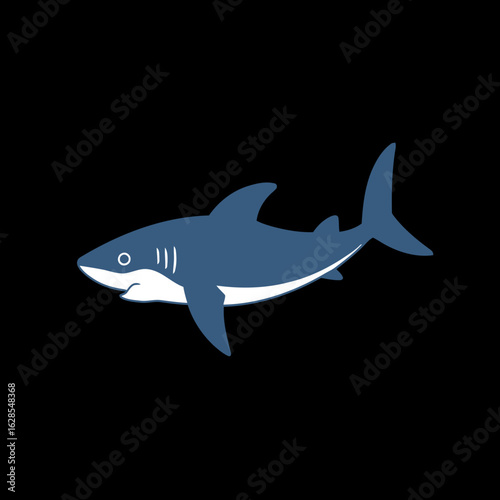 Blue Shark Illustration