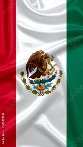 Mexican flag, draped fabric