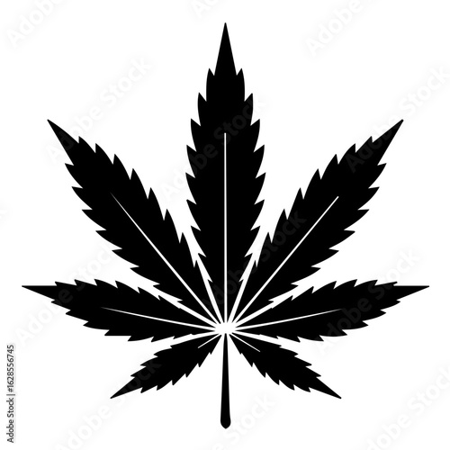 Vector illustration of Weed bud, marijuana, medical bud, cannabis isolated on white background