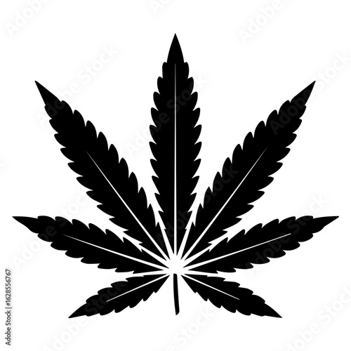 Vector illustration of Weed bud, marijuana, medical bud, cannabis isolated on white background