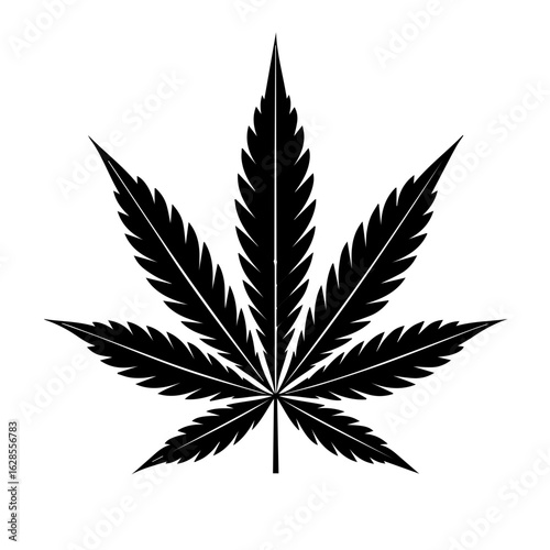 Vector illustration of Weed bud, marijuana, medical bud, cannabis isolated on white background