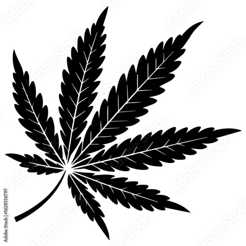 Vector illustration of Weed bud, marijuana, medical bud, cannabis isolated on white background