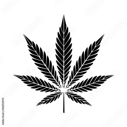 Vector illustration of Weed bud, marijuana, medical bud, cannabis isolated on white background