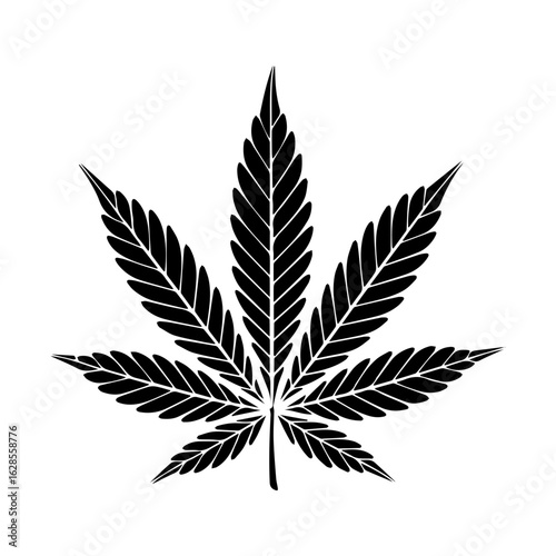 Vector illustration of Weed bud, marijuana, medical bud, cannabis isolated on white background