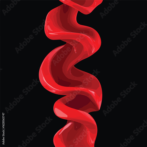 Red Blood Cell Flow Background Platelet