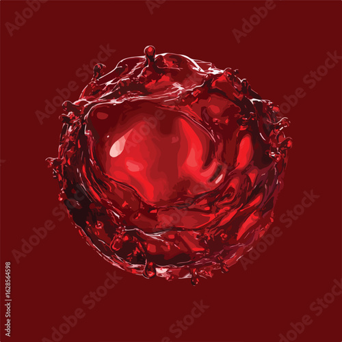 Red Blood Cell 3D Background Platelet