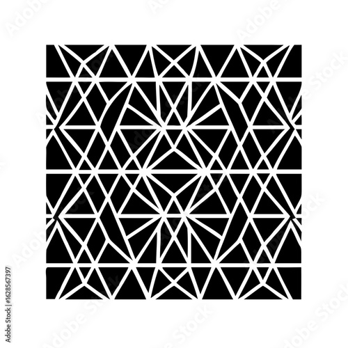 Geometric triangle pattern background design vector illustration art print and modern wallpaper template design