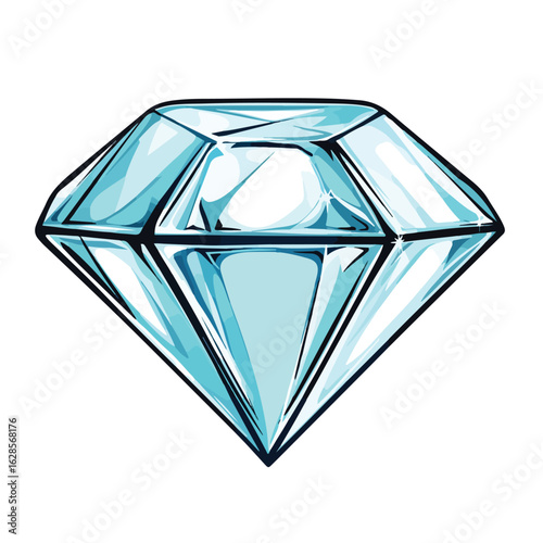 Blue Diamond Clip Art White Background