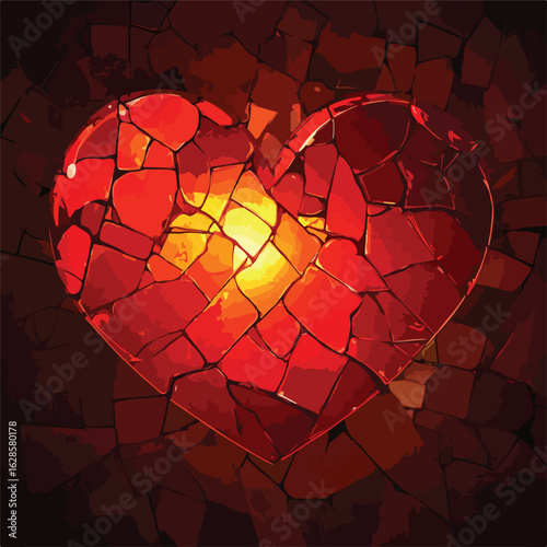 Heartbreak Wallpaper Background for Valentine's Day