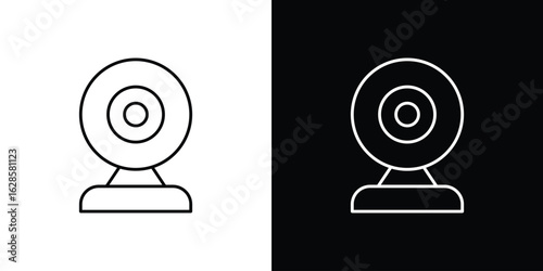 Web camera icon vector illustration sign symbol. linear design