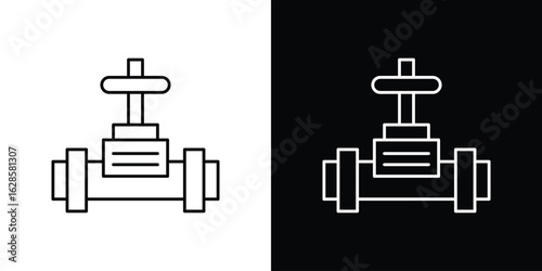 Valve icon vector illustration sign symbol. linear design